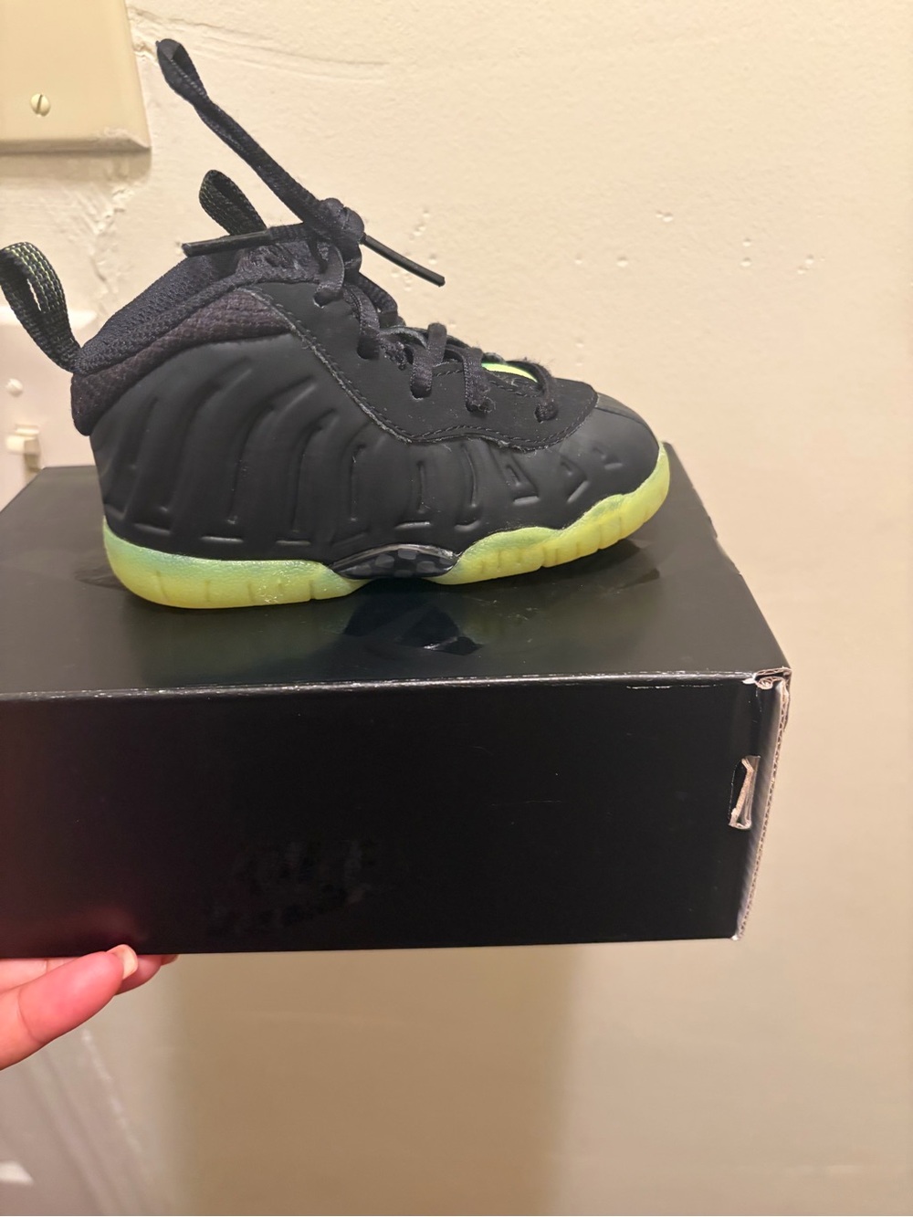 Kids Black and Neon Green Athletic Shoes - Stylish Toddler Sneakers